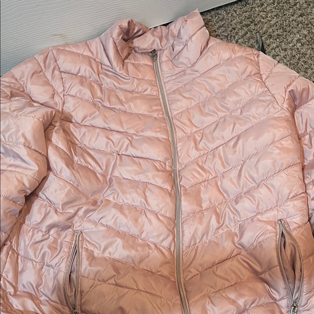 Women's Pink Puffer Jacket